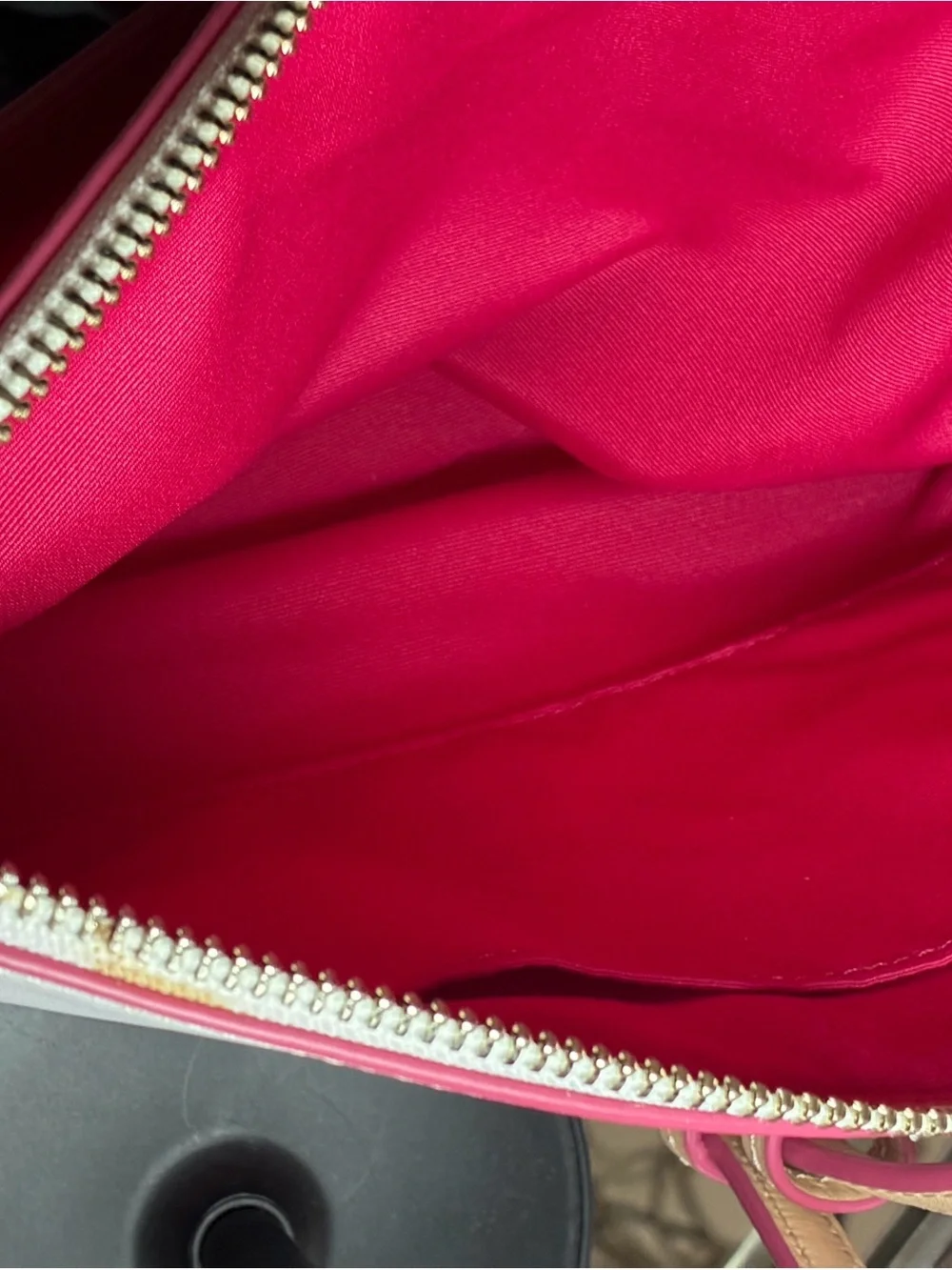 Coach Ombre Pink and Cream Leather Tote